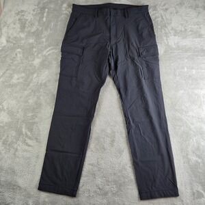 Peak Velocity Pants Mens 34x30 Dark Gray Cargo Athleisure Stretchy Golf Hiking